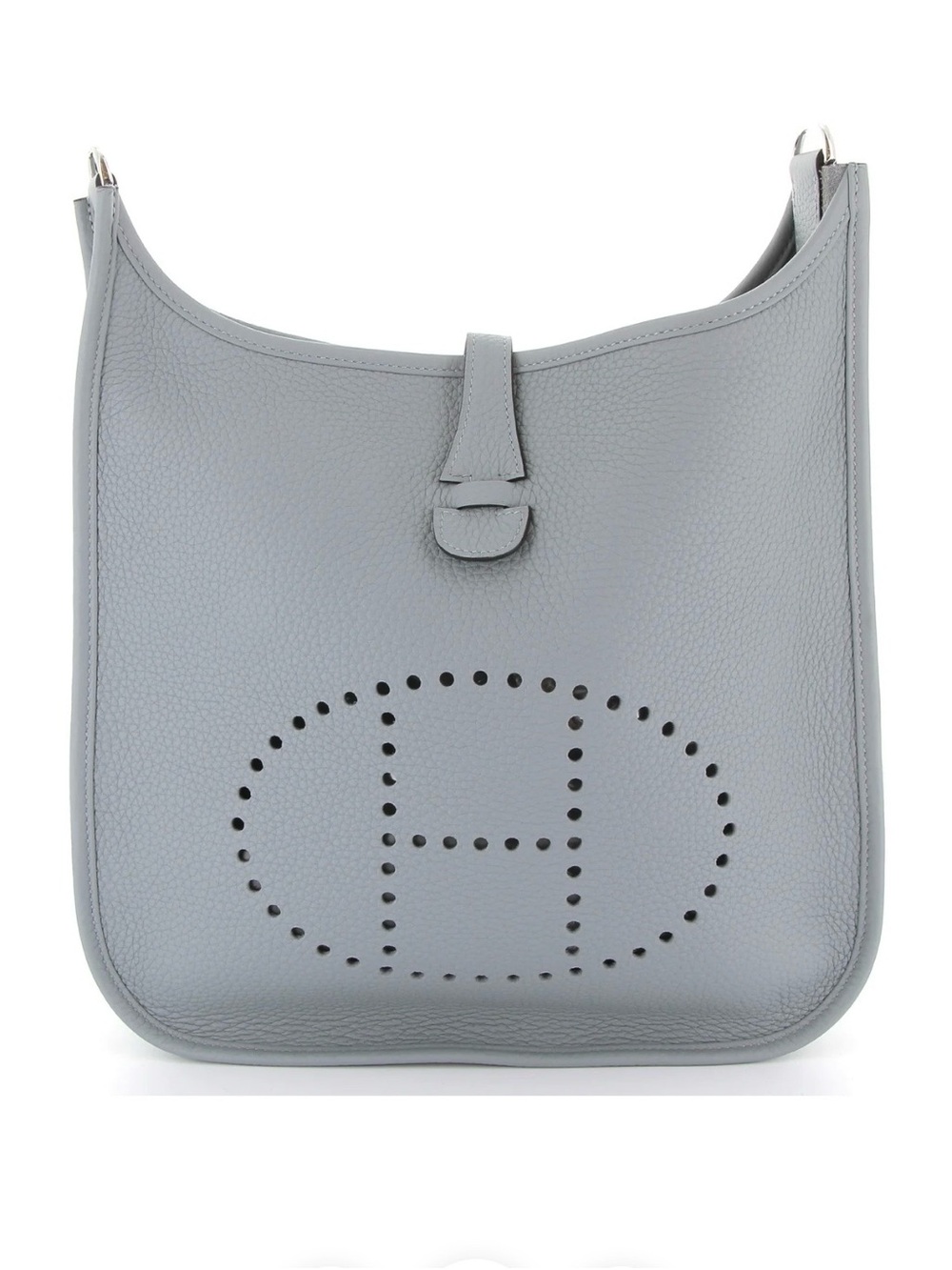 HERMÈS EVELYNE 29 GRIS PANTIN TAURILLON CLÉMENCE LEATHER PALLADIUM HARDWARE